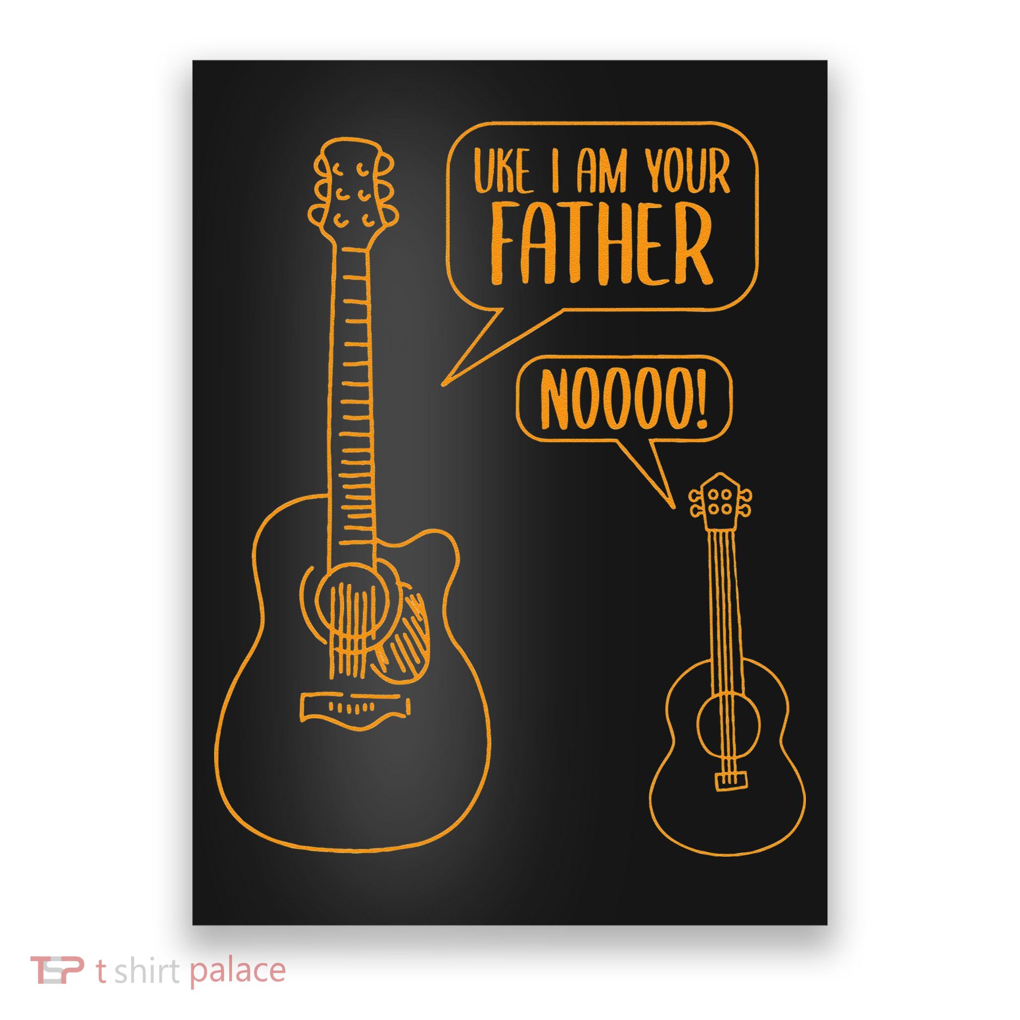 Uke I am Your Father Guitar Ukulele Music Hilarious Poster