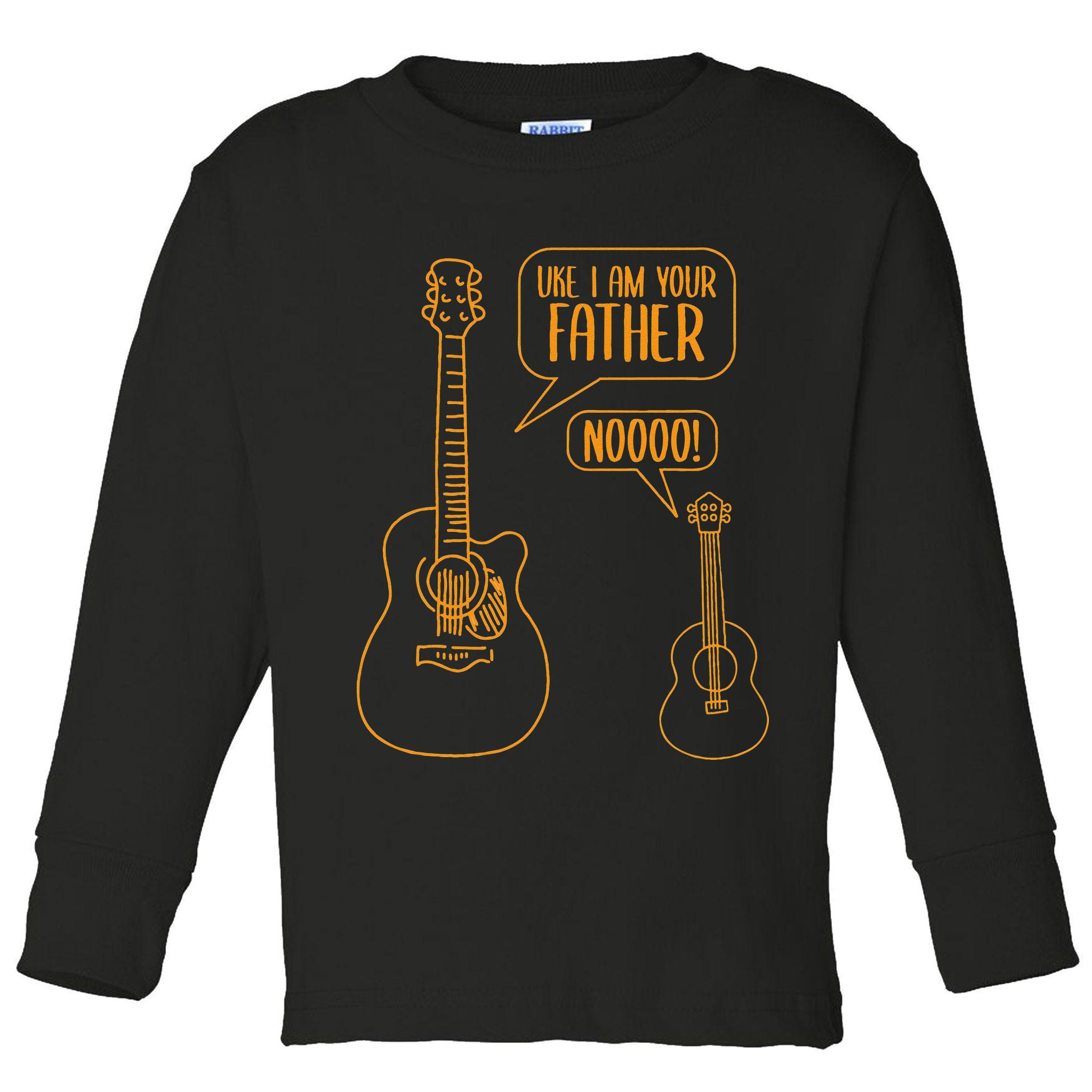 Uke I am Your Father Guitar Ukulele Music Hilarious Toddler Long Sleeve Shirt
