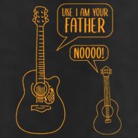 Uke I am Your Father Guitar Ukulele Music Hilarious Golf Towel