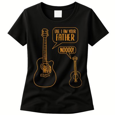 Uke I am Your Father Guitar Ukulele Music Hilarious Womens T-Shirt
