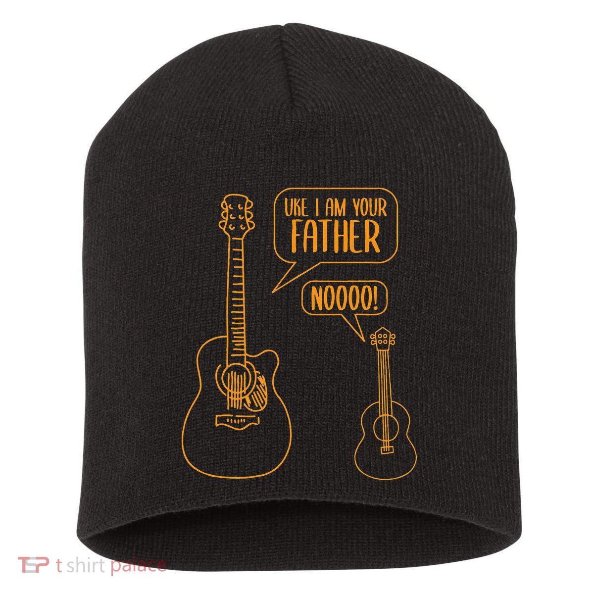 Uke I am Your Father Guitar Ukulele Music Hilarious Short Acrylic Beanie