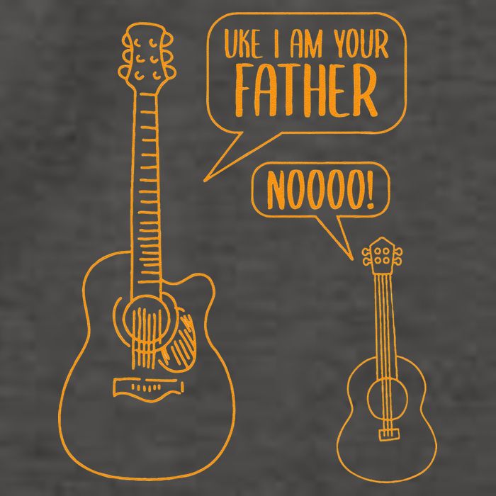 Uke I am Your Father Guitar Ukulele Music Hilarious Vector Backpack