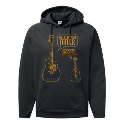 Uke I Am Your Father Ukulele Guitar Music Performance Fleece Hoodie