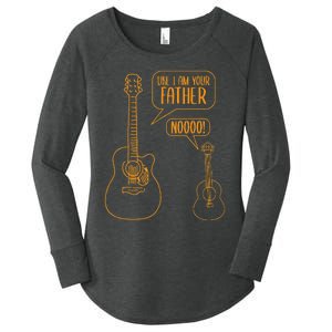 Uke I Am Your Father Ukulele Guitar Music Women's Perfect Tri Tunic Long Sleeve Shirt