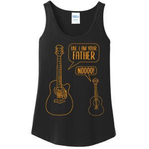 Uke I Am Your Father Ukulele Guitar Music Ladies Essential Tank