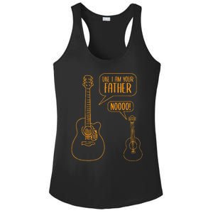 Uke I Am Your Father Ukulele Guitar Music Ladies PosiCharge Competitor Racerback Tank