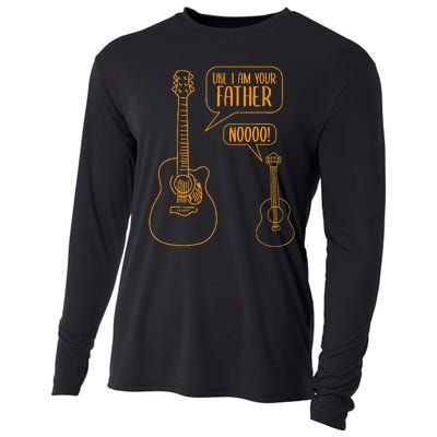 Uke I Am Your Father Ukulele Guitar Music Cooling Performance Long Sleeve Crew