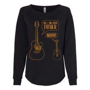 Uke I Am Your Father Ukulele Guitar Music Womens California Wash Sweatshirt