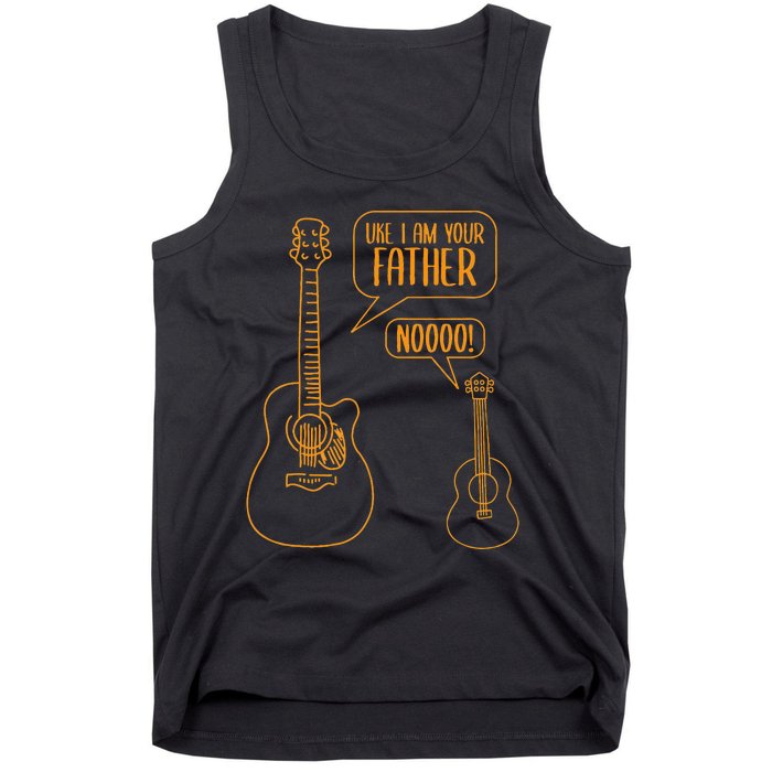 Uke I Am Your Father Ukulele Guitar Music Tank Top