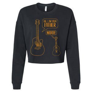 Uke I Am Your Father Ukulele Guitar Music Cropped Pullover Crew