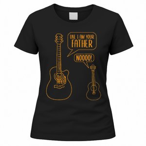 Uke I Am Your Father Ukulele Guitar Music Women's T-Shirt