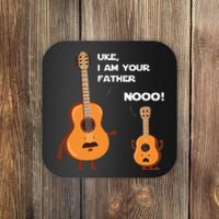 Uke I Am Your Father Funny Ukulele Guitar Music Guitarist Coaster