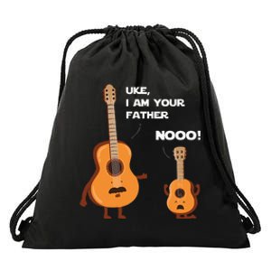 Uke I Am Your Father Funny Ukulele Guitar Music Guitarist Drawstring Bag