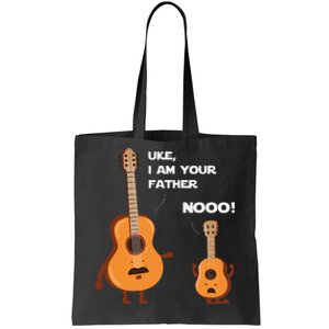 Uke I Am Your Father Funny Ukulele Guitar Music Guitarist Tote Bag