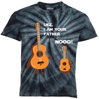 Uke I Am Your Father Funny Ukulele Guitar Music Guitarist Kids Tie-Dye T-Shirt