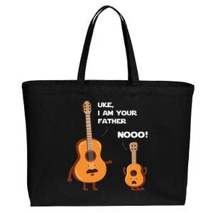 Uke I Am Your Father Funny Ukulele Guitar Music Guitarist Cotton Canvas Jumbo Tote