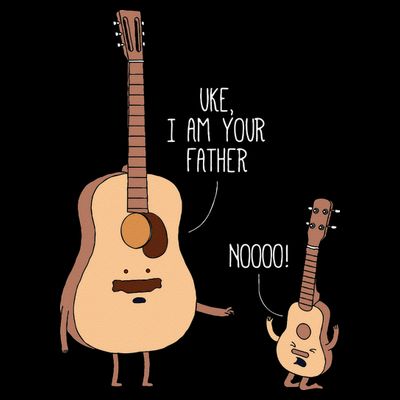 Uke I Am Your Father Ukulele Guitar Music T-Shirt