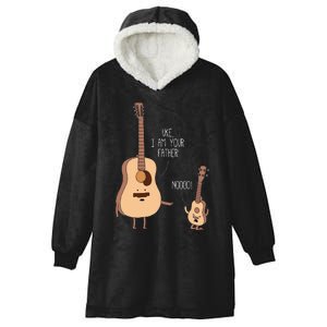 Uke I Am Your Father Ukulele Guitar Music Hooded Wearable Blanket