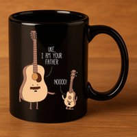 Uke I Am Your Father Ukulele Guitar Music 11oz C Handle Ceramic Mug