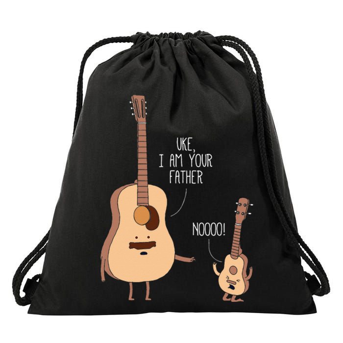 Uke I Am Your Father Ukulele Guitar Music Drawstring Bag