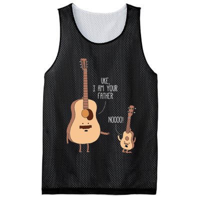 Uke I Am Your Father Ukulele Guitar Music Mesh Reversible Basketball Jersey Tank