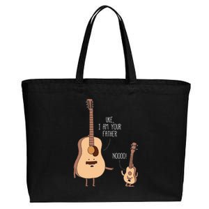 Uke I Am Your Father Ukulele Guitar Music Cotton Canvas Jumbo Tote