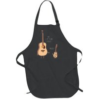 Uke I Am Your Father Ukulele Guitar Music Full-Length Apron With Pockets