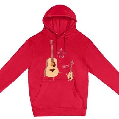 Uke I Am Your Father Ukulele Guitar Music Premium Pullover Hoodie