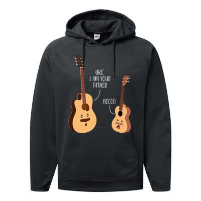 Uke I Am Your Father Ukulele Guitar Music Performance Fleece Hoodie