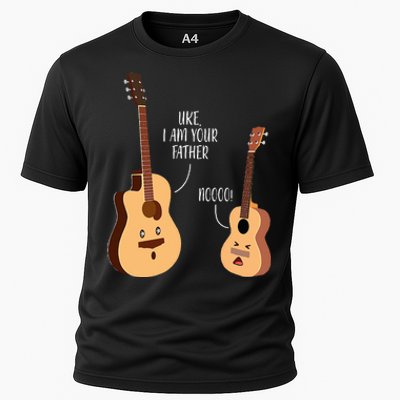 Uke I Am Your Father Ukulele Guitar Music Cooling Performance Crew T-Shirt