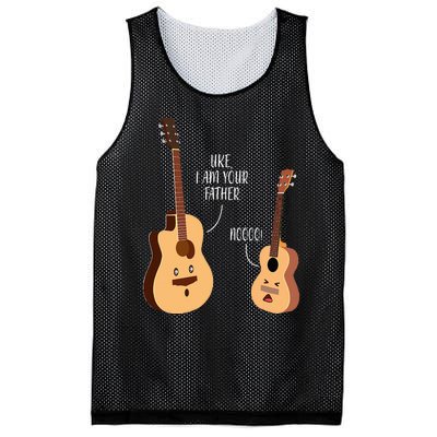 Uke I Am Your Father Ukulele Guitar Music Mesh Reversible Basketball Jersey Tank