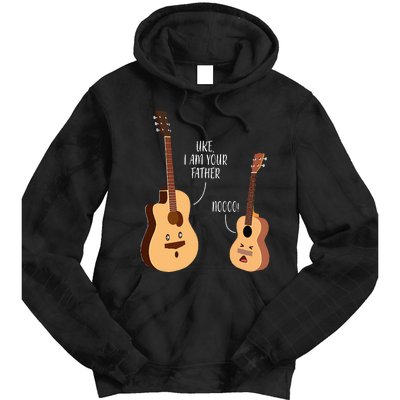 Uke I Am Your Father Ukulele Guitar Music Tie Dye Hoodie