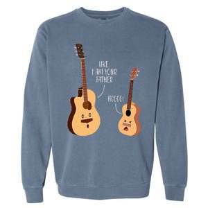 Uke I Am Your Father Ukulele Guitar Music Garment-Dyed Sweatshirt