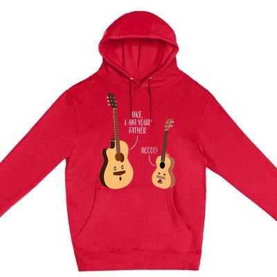 Uke I Am Your Father Ukulele Guitar Music Premium Pullover Hoodie