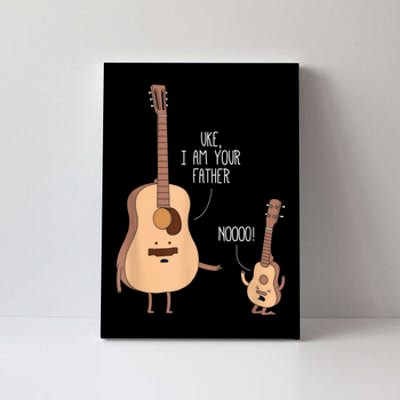 Uke I Am Your Father Guitar Ukulele Music Hilarious Gift Canvas