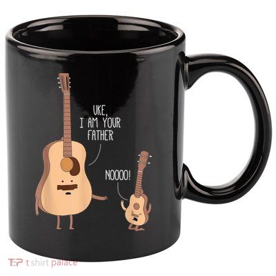 Uke I Am Your Father Guitar Ukulele Music Hilarious Gift 11oz C Handle Ceramic Mug