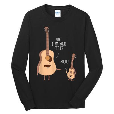 Uke I Am Your Father Guitar Ukulele Music Hilarious Gift Tall Long Sleeve T-Shirt