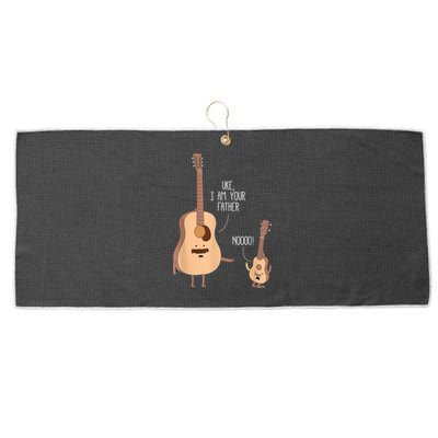 Uke I Am Your Father Guitar Ukulele Music Hilarious Gift Large Microfiber Waffle Golf Towel