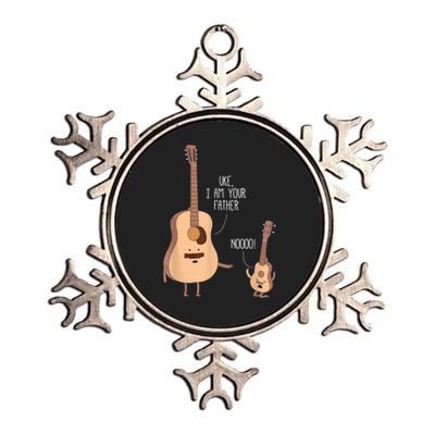 Uke I Am Your Father Guitar Ukulele Music Hilarious Gift Metallic Star Ornament