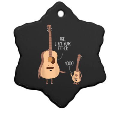 Uke I Am Your Father Guitar Ukulele Music Hilarious Gift Ceramic Star Ornament