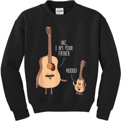 Uke I Am Your Father Guitar Ukulele Music Hilarious Gift Kids Sweatshirt