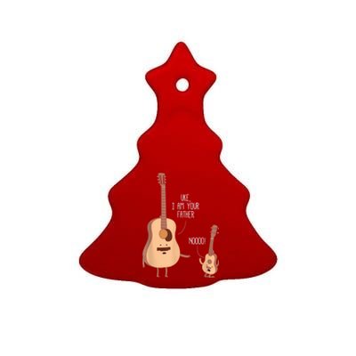 Uke I Am Your Father Guitar Ukulele Music Hilarious Gift Ceramic Tree Ornament