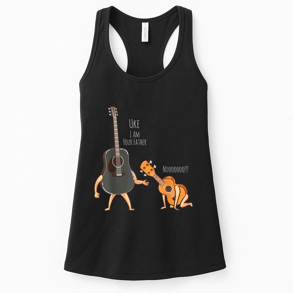 Uke I Am Your Father Guitar Ukulele Music Hilarious Gift Womens Tank Top