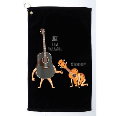 Uke I Am Your Father Guitar Ukulele Music Hilarious Gift Platinum Collection Golf Towel