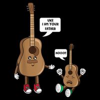 Uke I Am Your Father Guitar Ukulele Music Hilarious Gift 16 in Basic Backpack