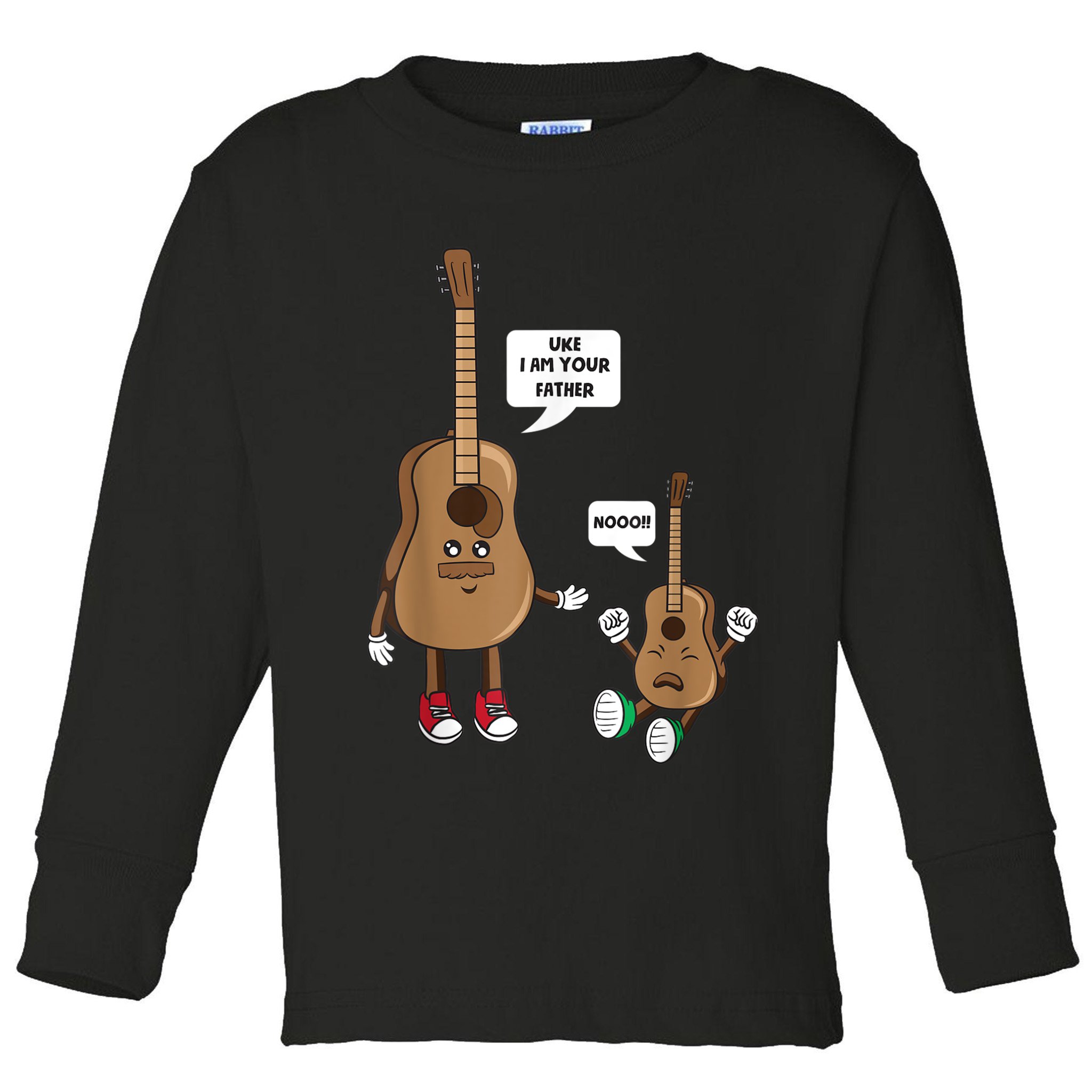 Uke I Am Your Father Guitar Ukulele Music Hilarious Gift Toddler Long Sleeve Shirt