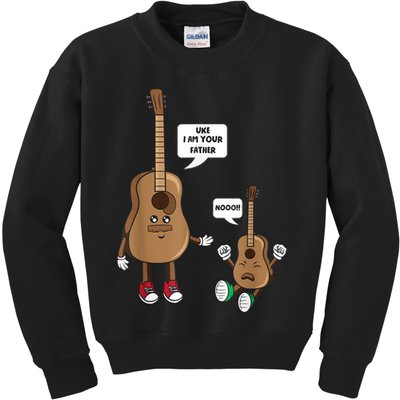 Uke I Am Your Father Guitar Ukulele Music Hilarious Gift Kids Sweatshirt