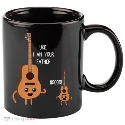 Uke I Am Your Father Funny Ukulele Banjo Guitar Player Gift 11oz C Handle Ceramic Mug
