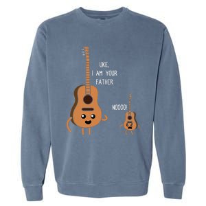 Uke I Am Your Father Funny Ukulele Banjo Guitar Player Gift Garment-Dyed Sweatshirt