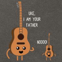 Uke I Am Your Father Funny Ukulele Banjo Guitar Player Gift Cotton Canvas Backpack
